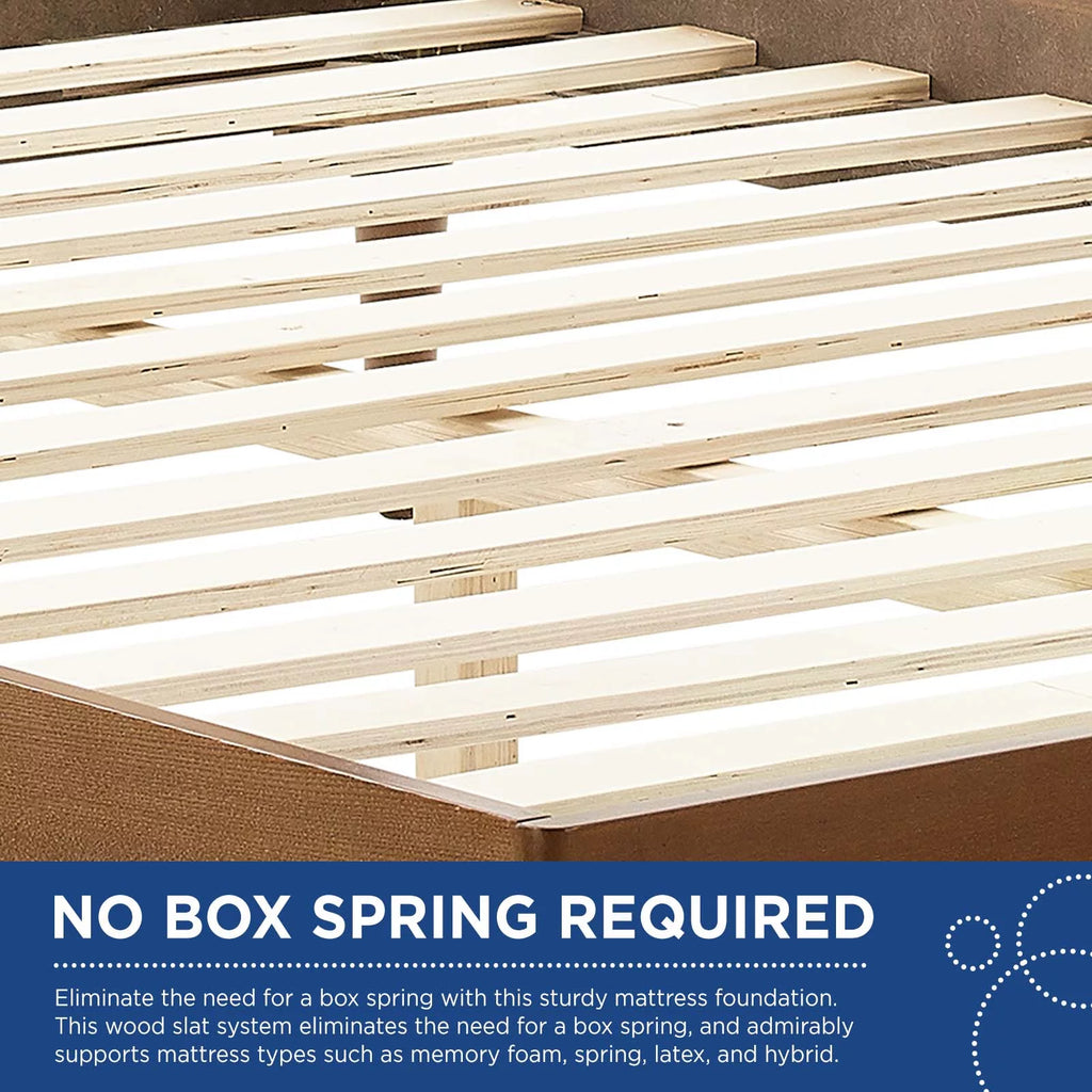 King Size Wood Platform Bed Frame E686