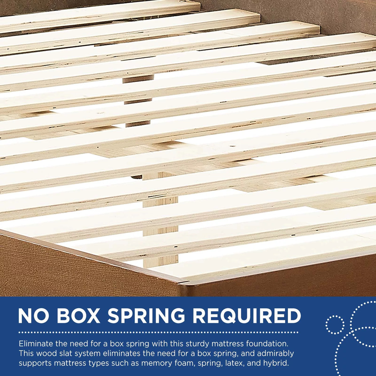 King Size Wood Platform Bed Frame E686