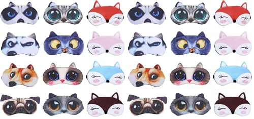 12 Pack Animal Sleep Eye Mask T4457
