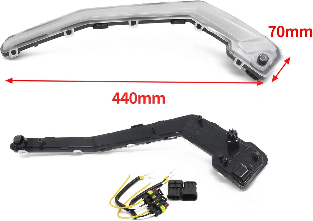 1 Pair Front Driving Light with Yellow Flowing Turn Signal Lights P1114