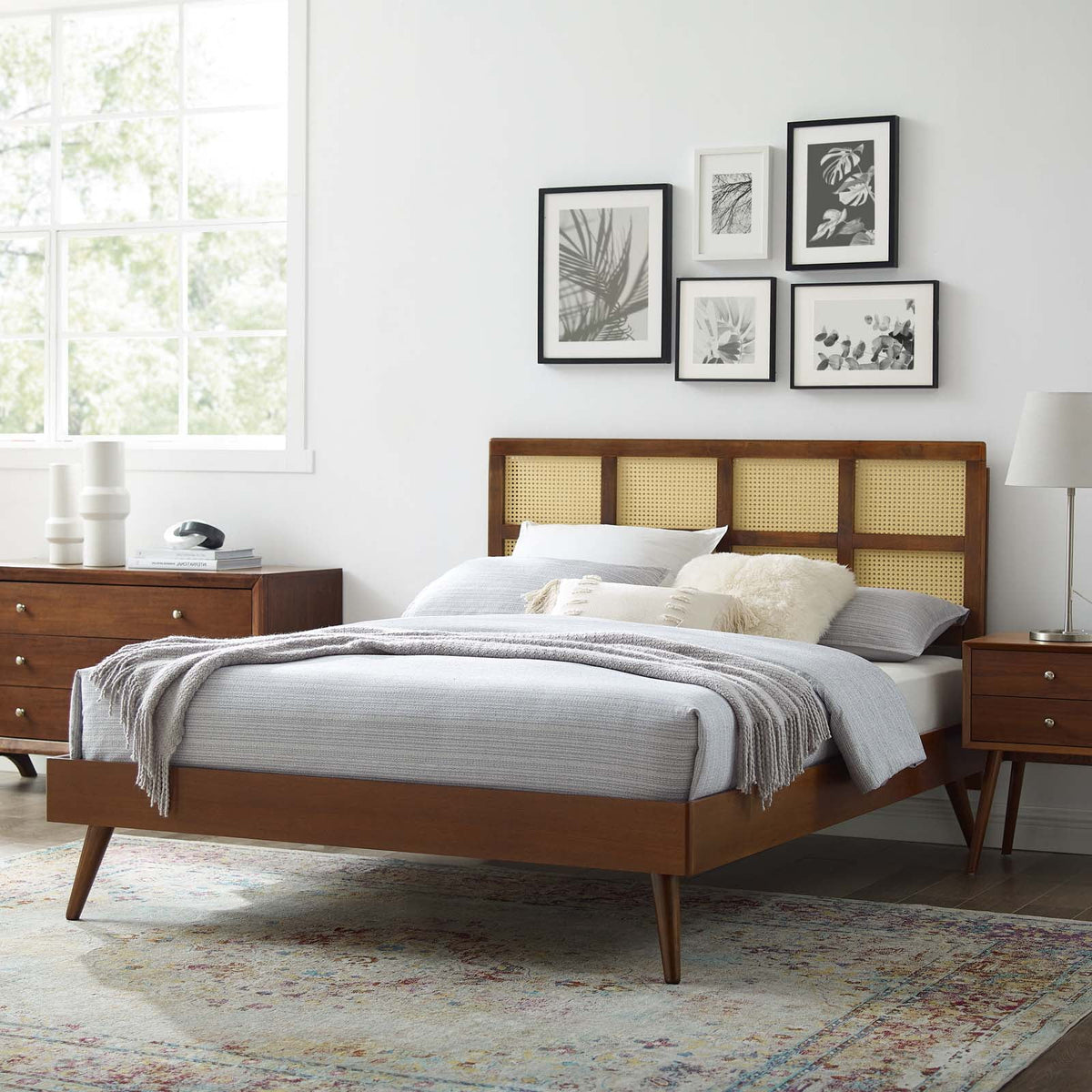 King Size Wood Platform Bed Frame E686