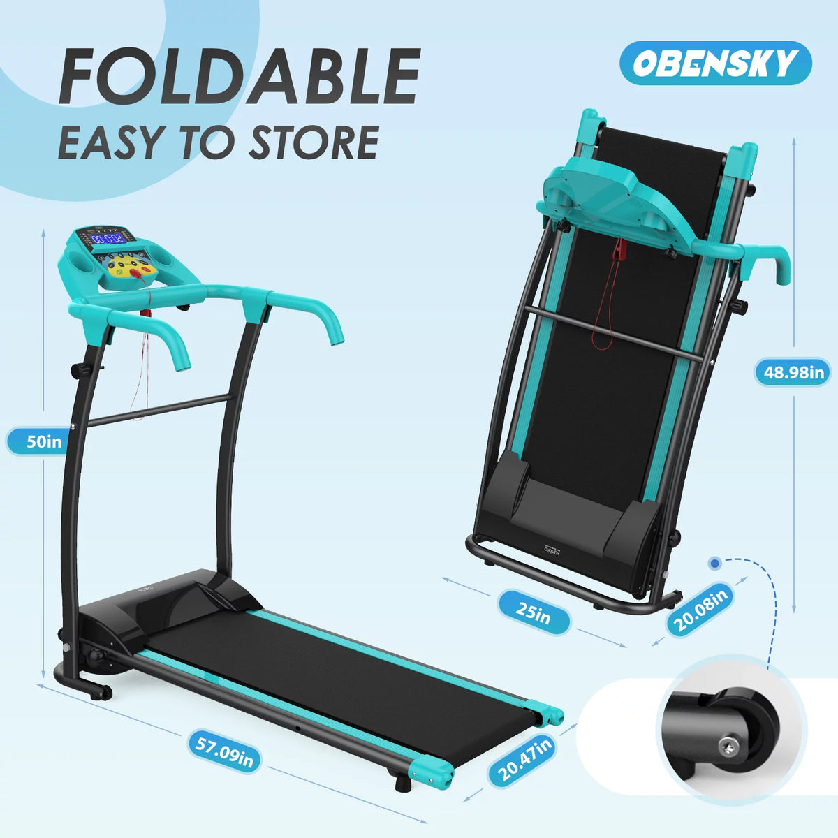 1000W Portable Foldable Treadmill D9463
