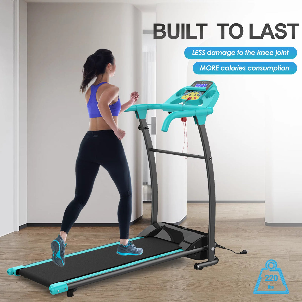 1000W Portable Foldable Treadmill D9463