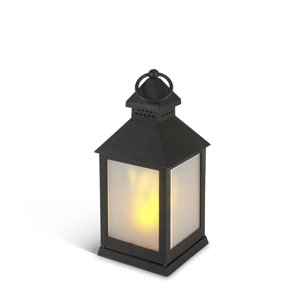 LED Plastic Lantern with Frosted Panes - 9.25 inch R8017