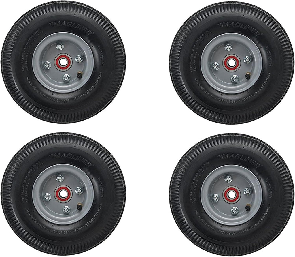10" x 3.5" Pneumatic Wheel for Hand Truck (2 Pack) I7966