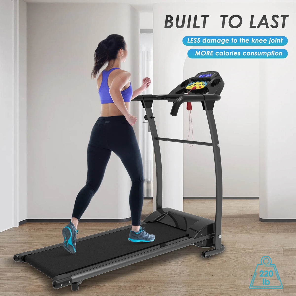 1000W Portable Foldable Treadmill D9463