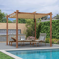 10' x 10' Outdoor Retractable Pergola with Sun Shade Canopy Z3466