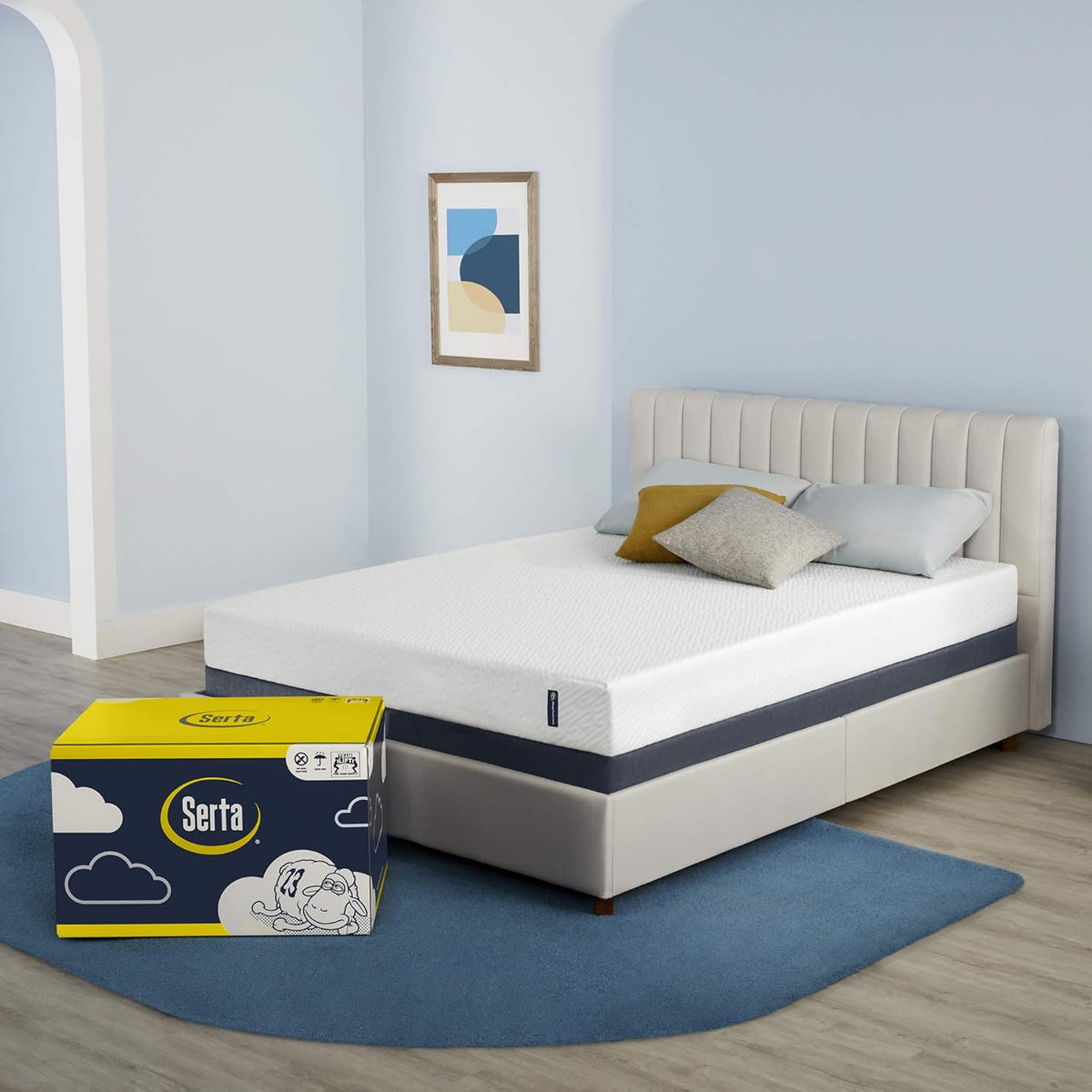 10" Cooling Gel Memory Foam Twin Mattress Bundle W662