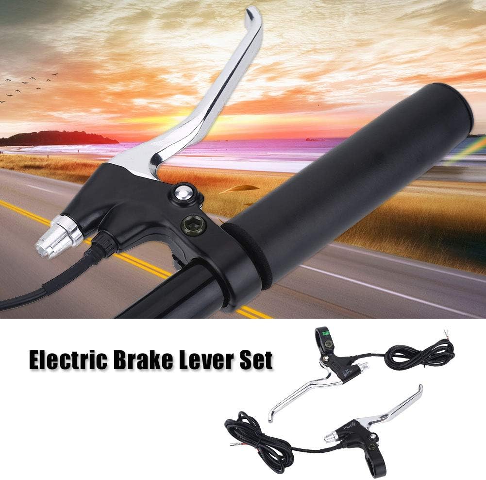 1 Pair 2 Wires Universal Left Right Brakes E Bike Brake Lever Replacement Parts R182103