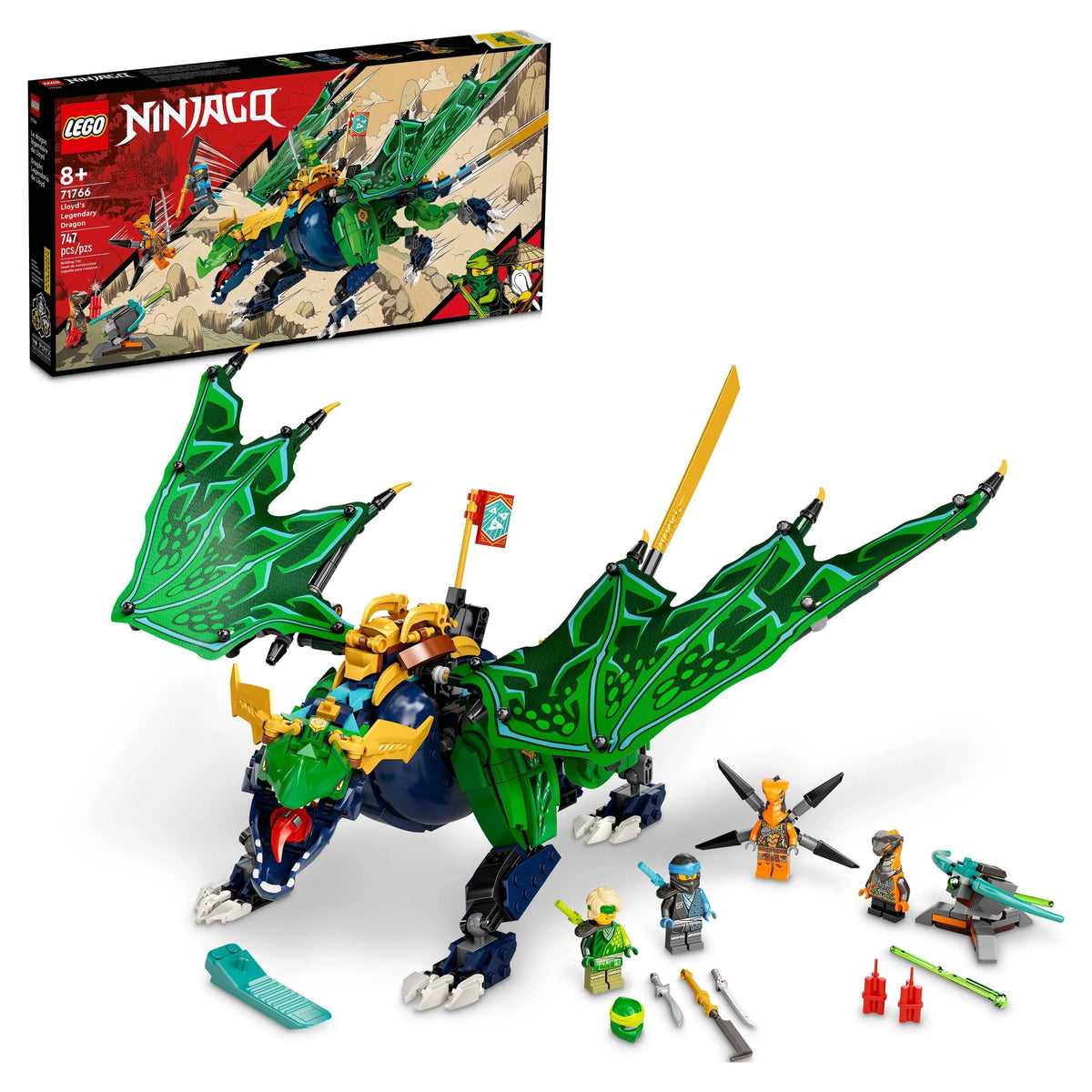 Ninjago Dragon Toy Set with Snake Figures & Minifigure X619161