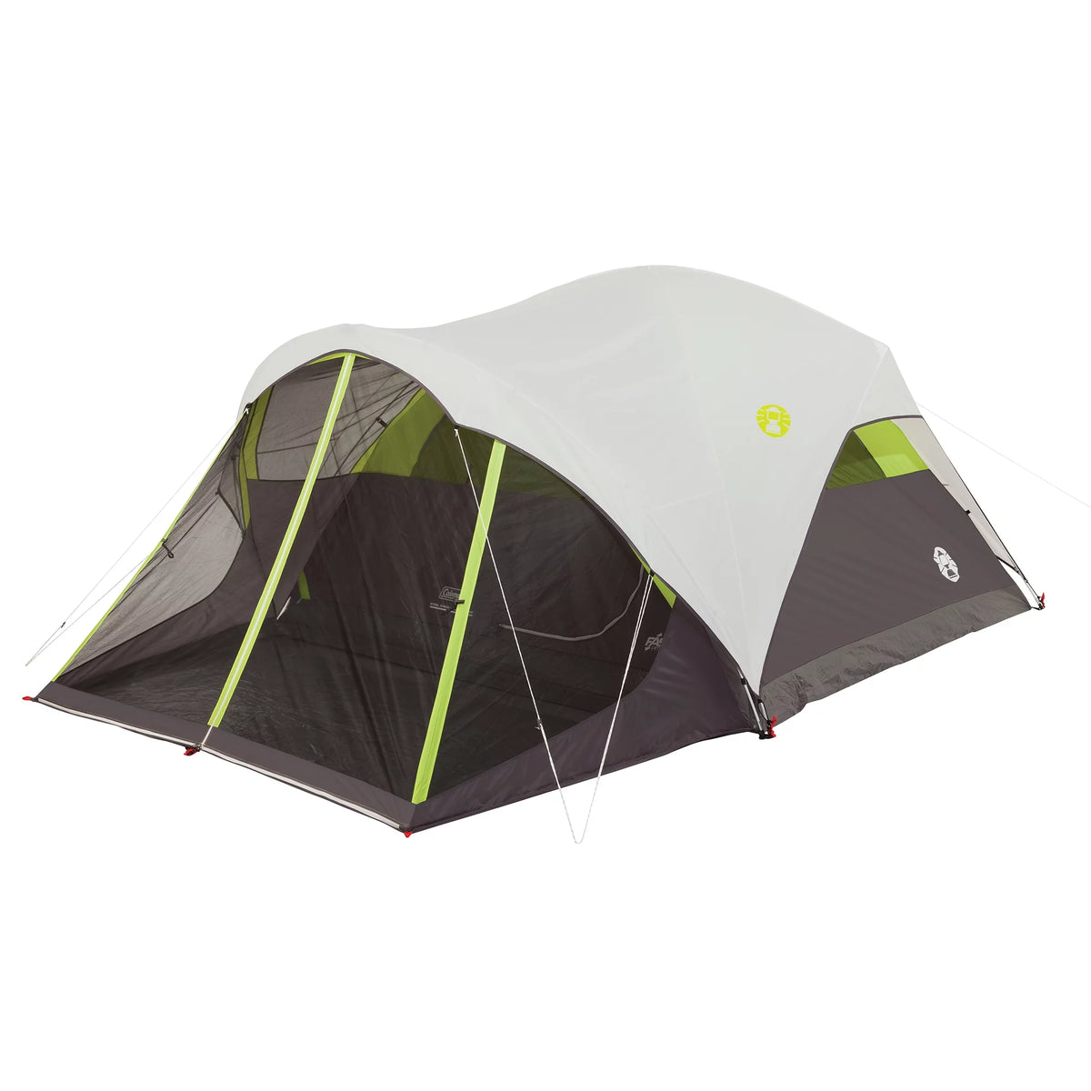 6-Person Dome Camping Tent with Screen Room, Green S293