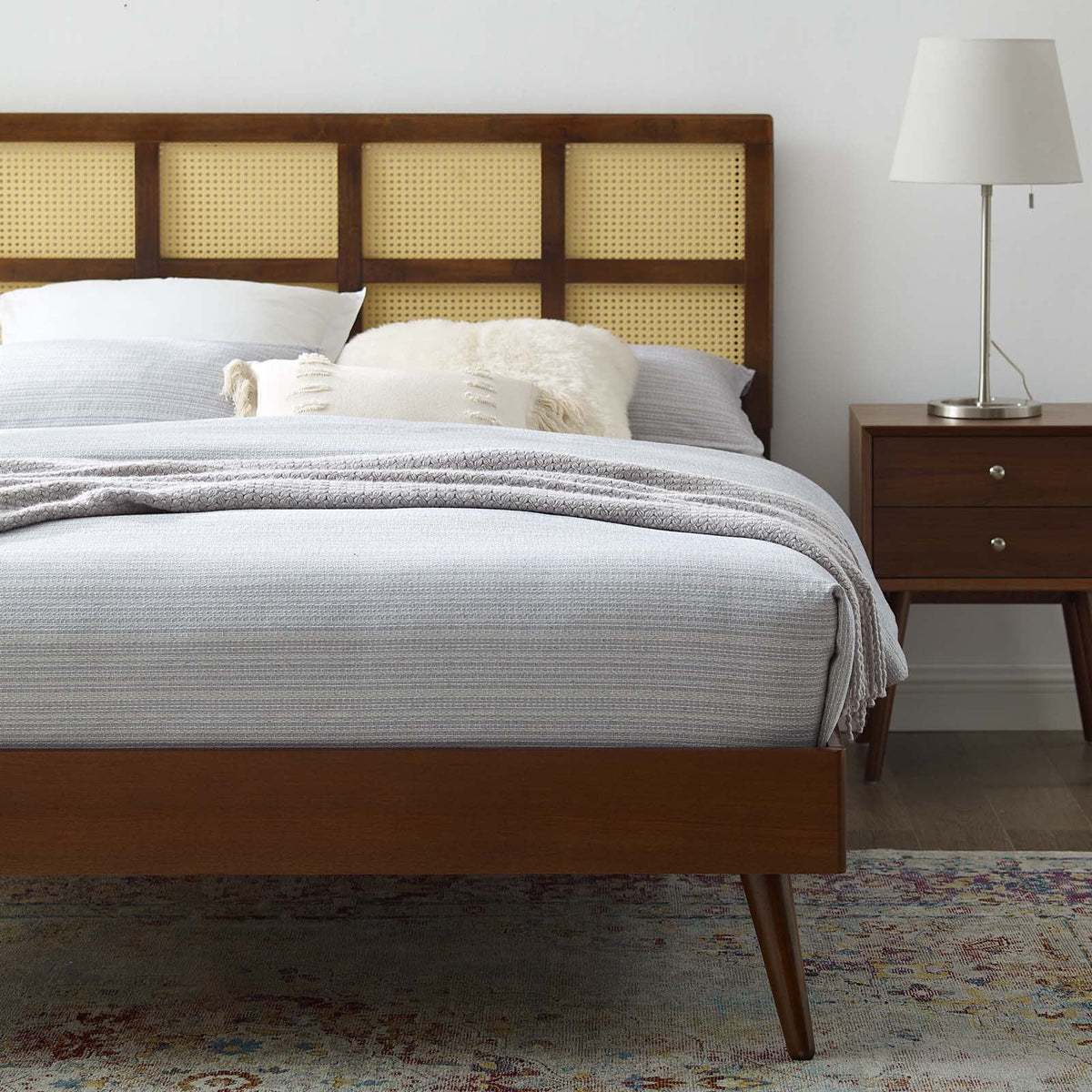 King Size Wood Platform Bed Frame E686