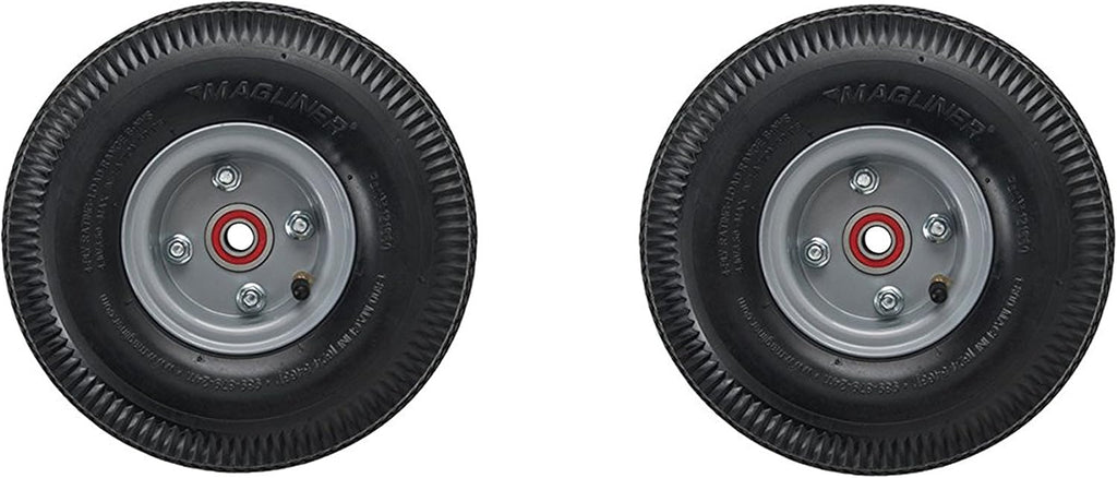 10" x 3.5" Pneumatic Wheel for Hand Truck (2 Pack) I7966