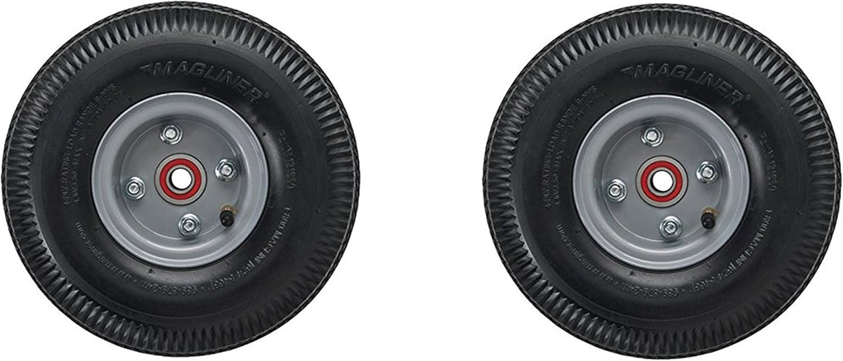 10" x 3.5" Pneumatic Wheel for Hand Truck (2 Pack) I7966