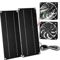 10W 12V Solar Powered Dual Fan Waterproof Exhaust Fan with Cable E2576