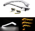 1 Pair Front Driving Light with Yellow Flowing Turn Signal Lights P1114