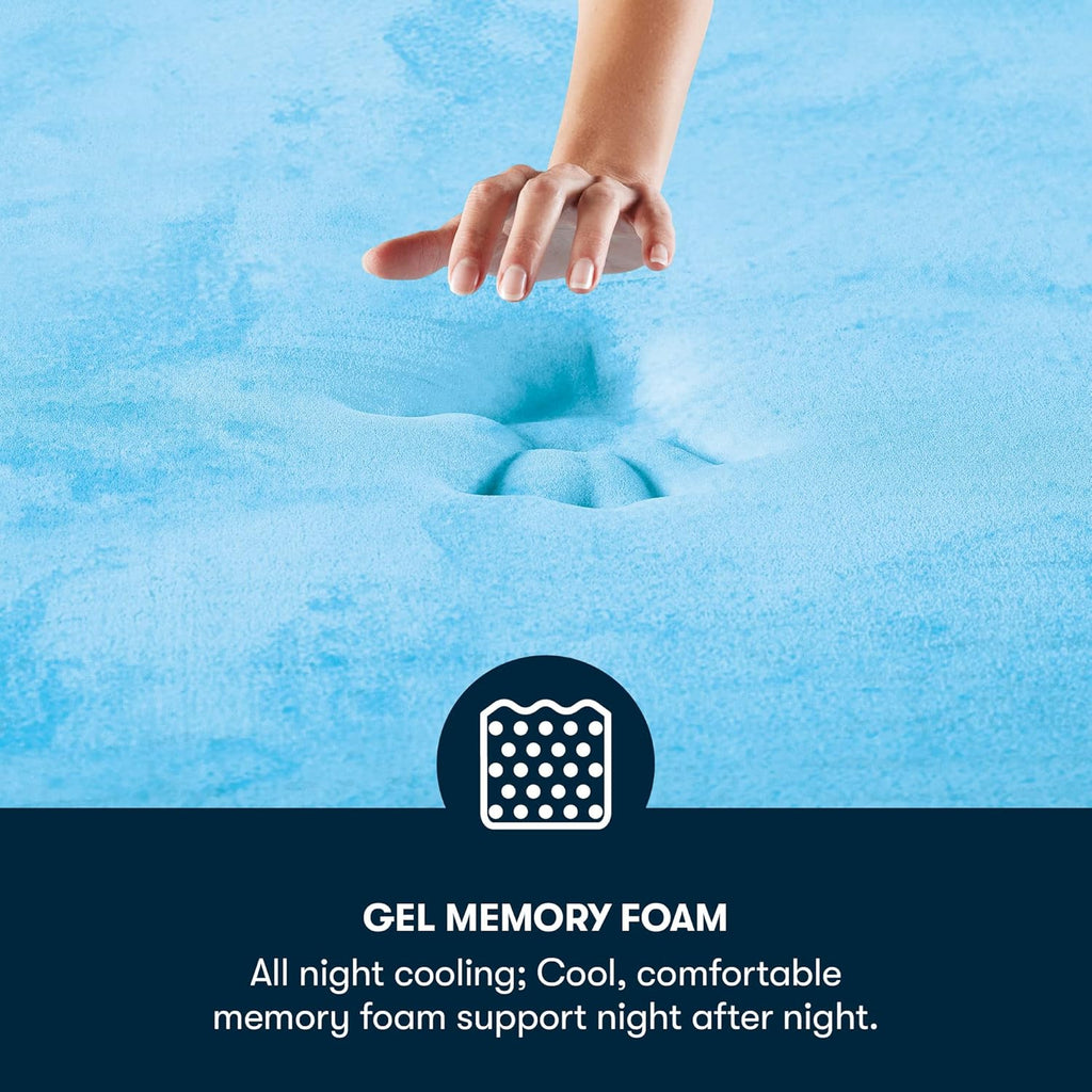 10" Cooling Gel Memory Foam Twin Mattress Bundle W662