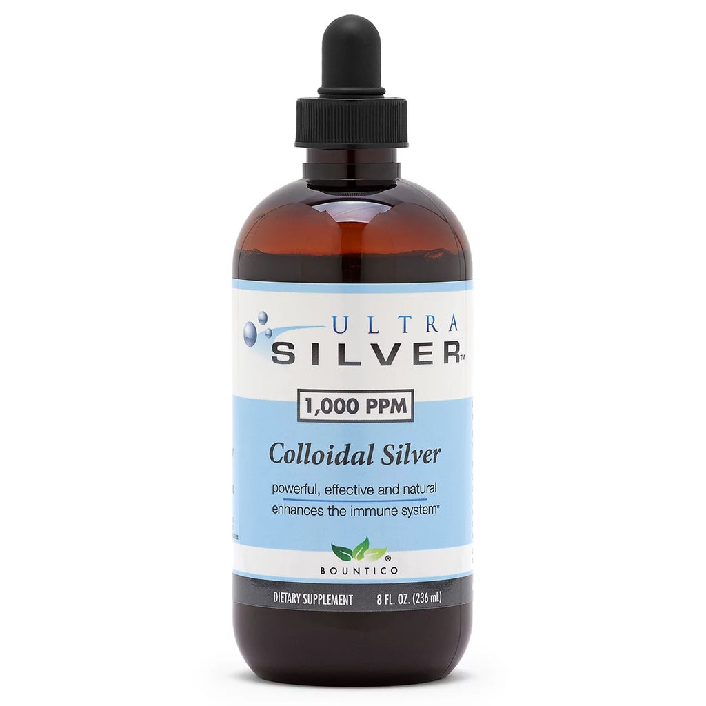 1000 PPM 8 Oz Colloidal Silver Mineral Supplement with Dropper Y839
