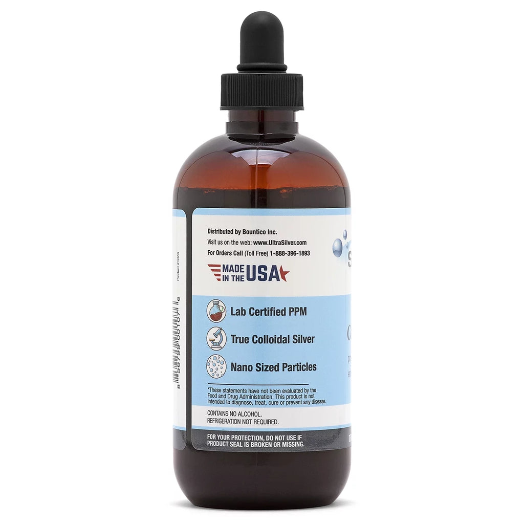 1000 PPM 8 Oz Colloidal Silver Mineral Supplement with Dropper Y839
