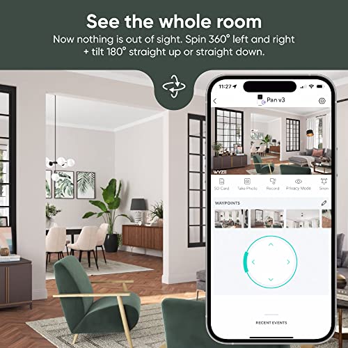 1080p Pan/Tilt/Zoom Wi-Fi Smart Home Security Camera with Color Night Vision, 2-Way Audio L8915