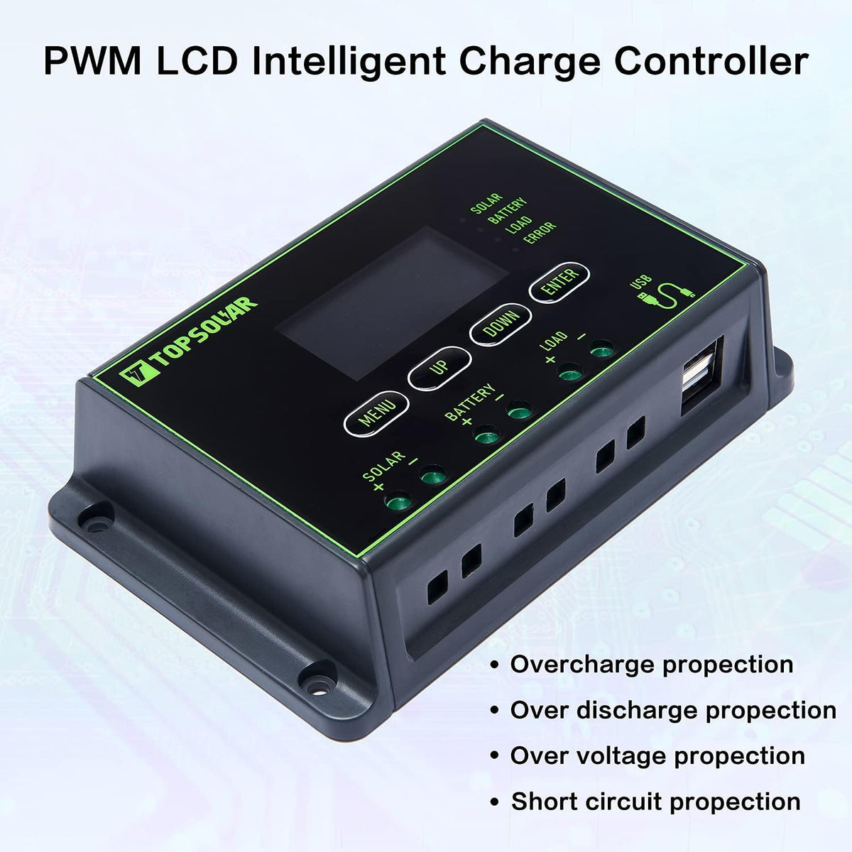 100W 12V Solar Panel Kit with 20A Charge Controller X377