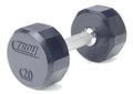 115lb 12-Sided Rubber Encased Dumbbell Y1136