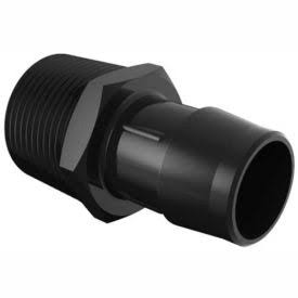 1-11 1/2 NPT to 1 Barbed Adapter Glass Filled Black Nylon O64342