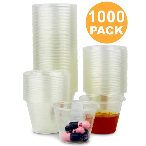 1 oz Disposable Polypropylene Medicine Cups, 1000 Cups A80267
