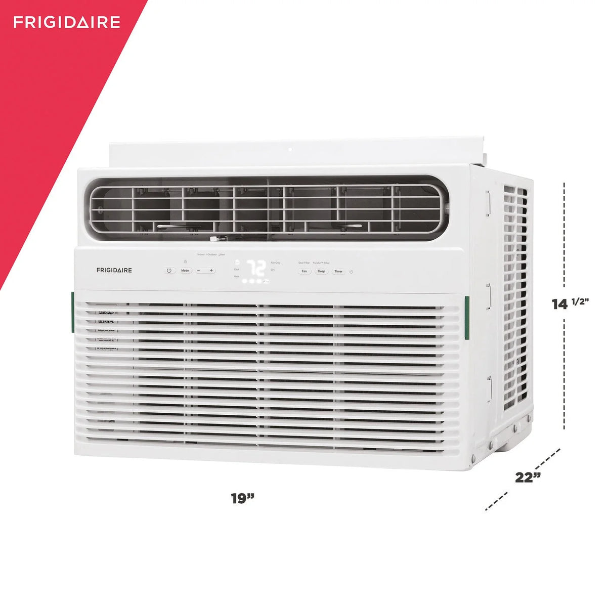 12,000 BTU Window Air Conditioner with Supplemental Heat E114710