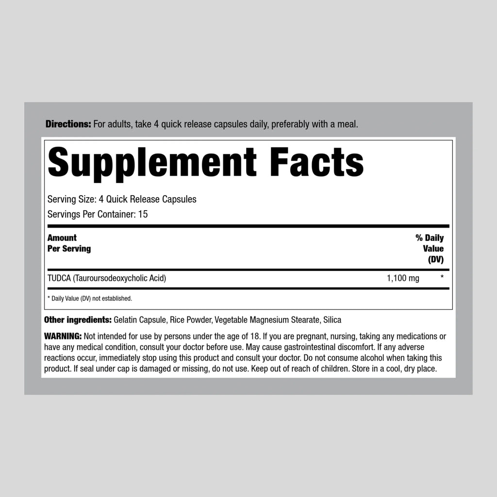 1100mg 60 Capsules Non-GMO Gluten Free Supplement V707