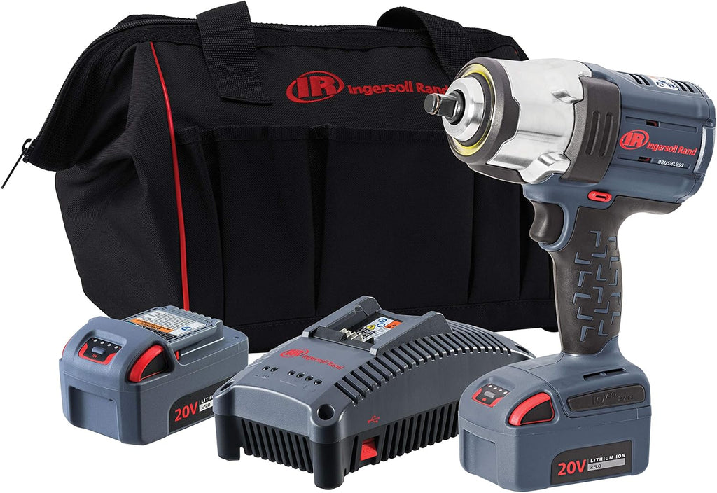 1/2" Cordless Impact Wrench with Battery Kit, Brushless Motor, 1500 ft/lbs Nut Busting Torque T7659