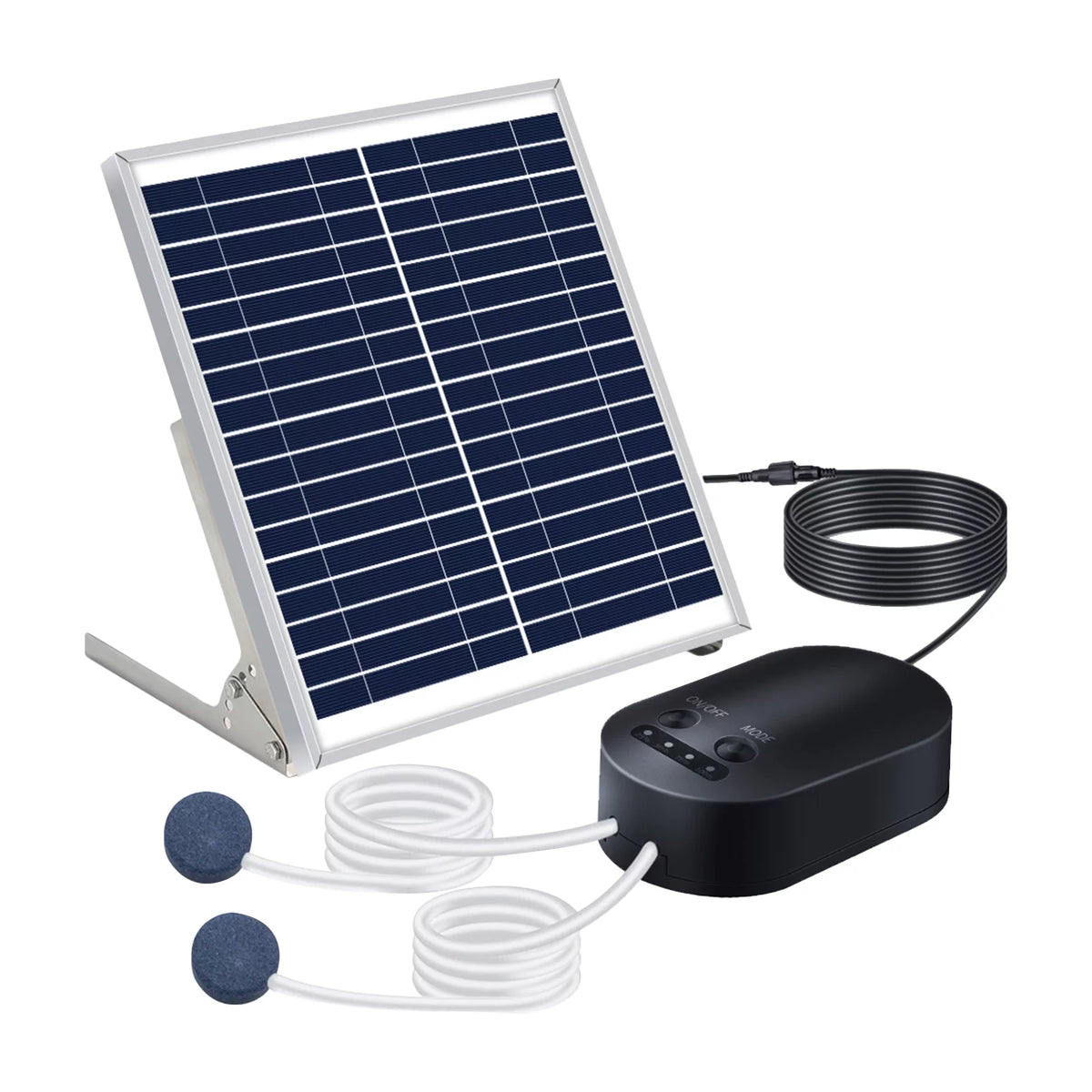 10W Solar Pump Aquarium Aerator with Air Stone Bracket X102632