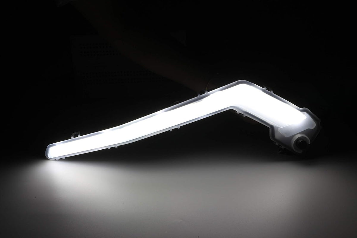 1 Pair Front Driving Light with Yellow Flowing Turn Signal Lights P1114
