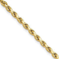 10 Karat Yellow Gold 3mm Diamond-cut Rope Chain S90480