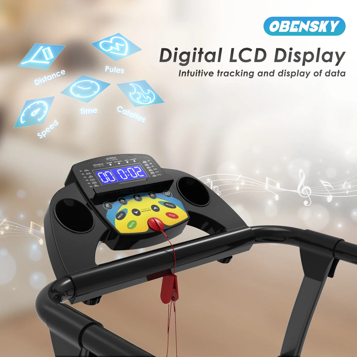 1000W Portable Foldable Treadmill D9463
